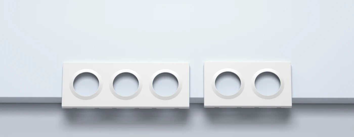 SONOFF Fusion Orb 3-Gang Wall Switch Frame EF3G – For SONOFF wall switch enclosures