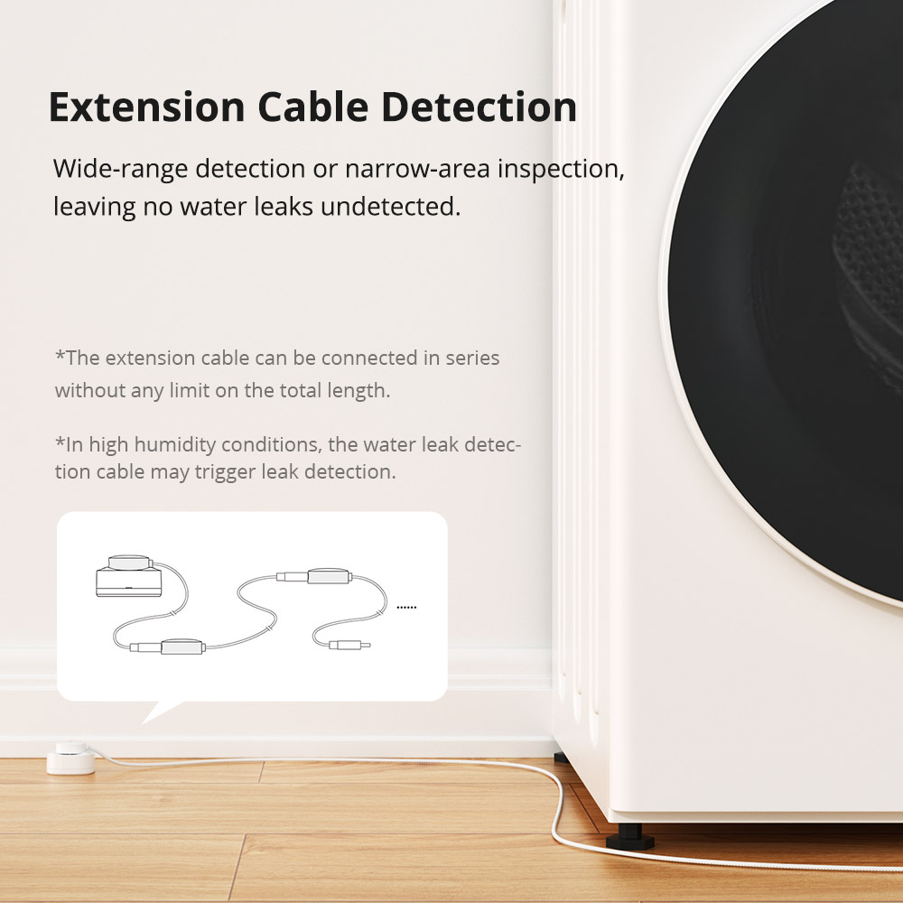 Sonoff ZigBee Smart Water Leak Sensor Cable WLDC200