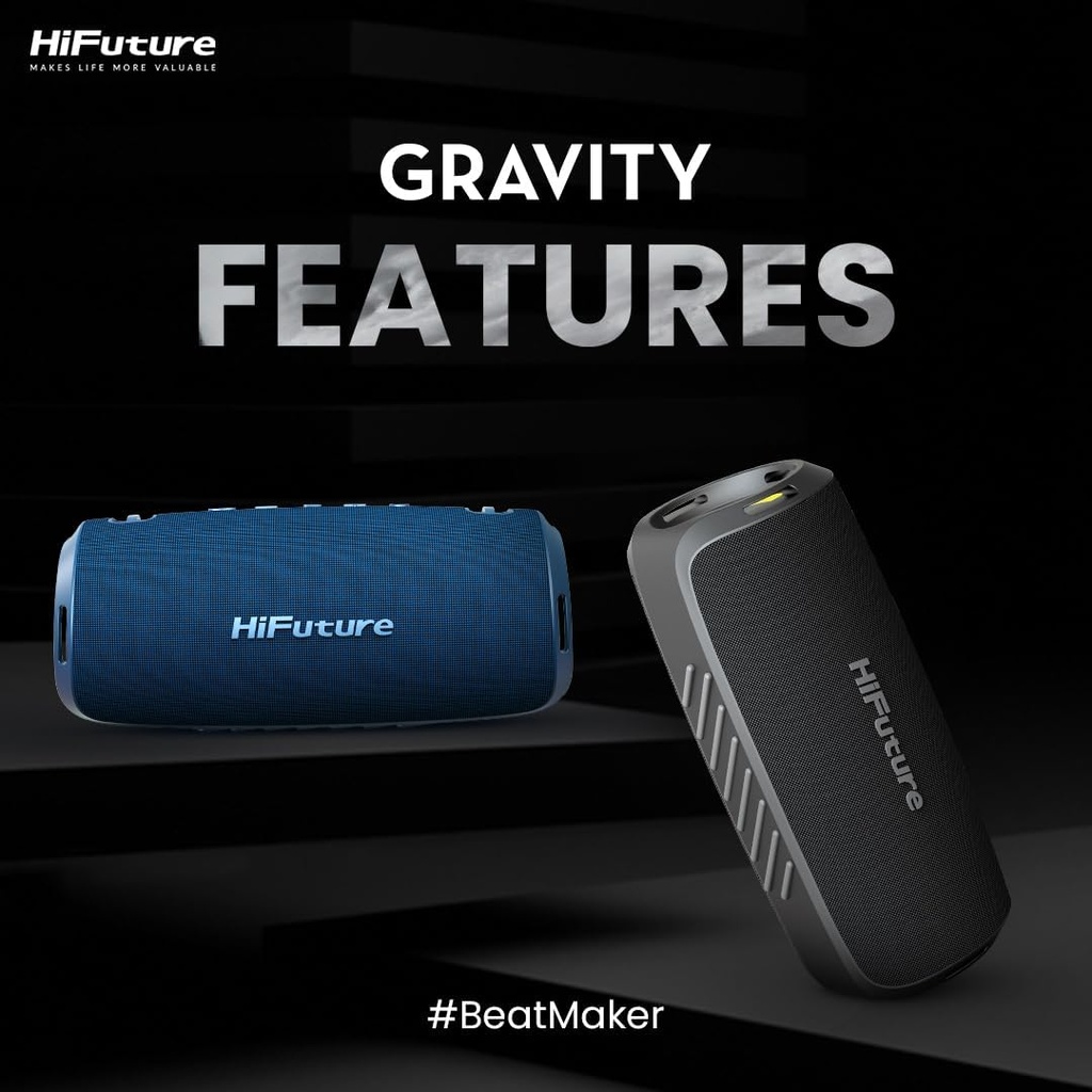 HiFuture Portable BT Speaker GRAVITY IPX7 45W Blue