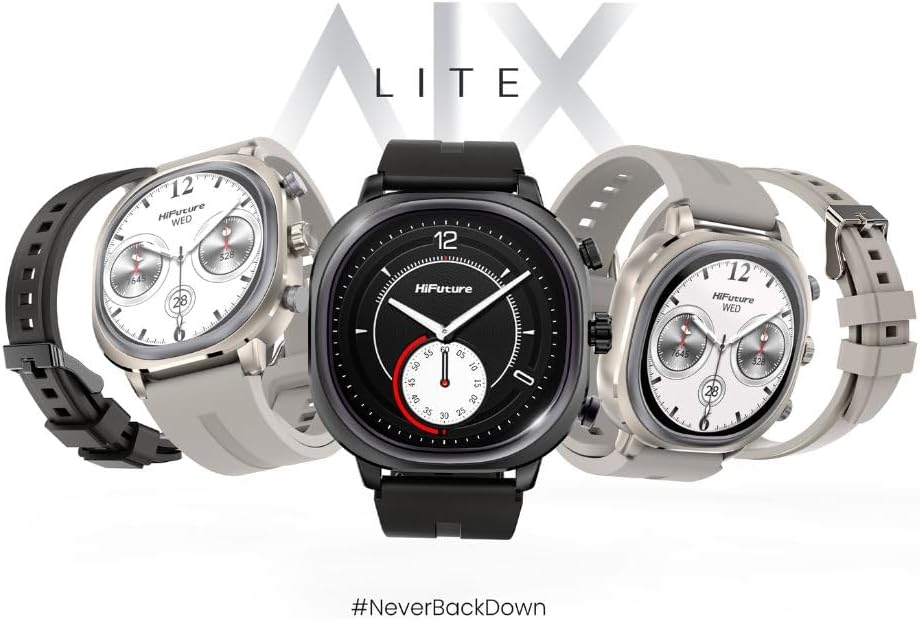 HiFuture AIX Lite Silver/Grey SmartWatch AMOLED Display, GPS, 10 Days Battery, Gorilla Glass, 1ATM