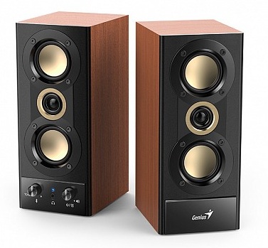 Genius SP-HF800BT 2.0 PC Speakers 20W RMS USB & BT Wood