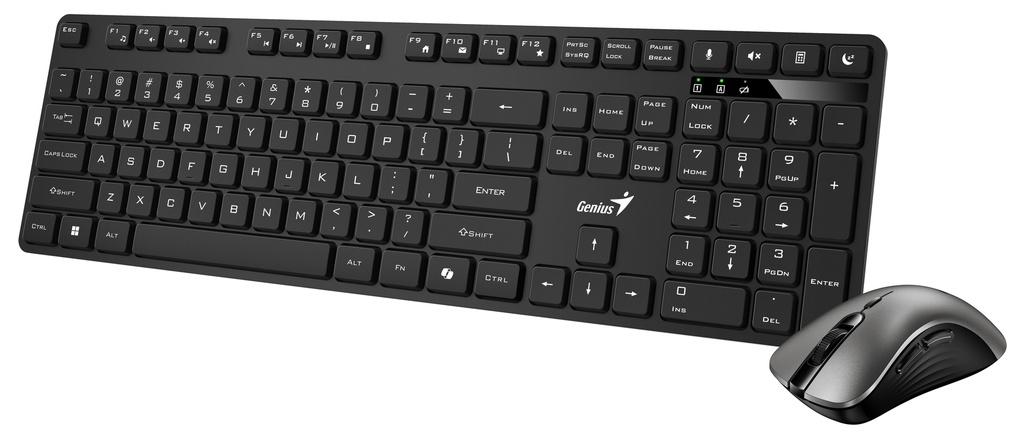 Genius Keyboard-Mouse Set Wireless AI+Voice Typing KM-8216S English