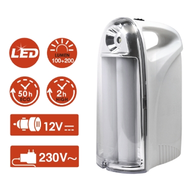 REXER Emergency Lamp 12W 24 LED Recharge & Portable RX4026L