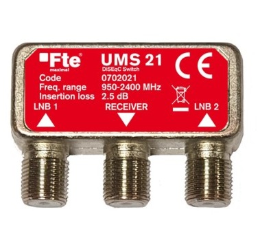 FTE Satellite Diseqc Switch 2-1 UMS21