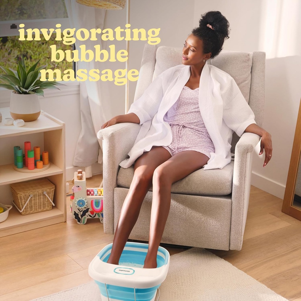 HoMedics FB-70BL Foot Spa with Hydro Massage & Heat Keep Collapsible & Foldable Space Saving Design