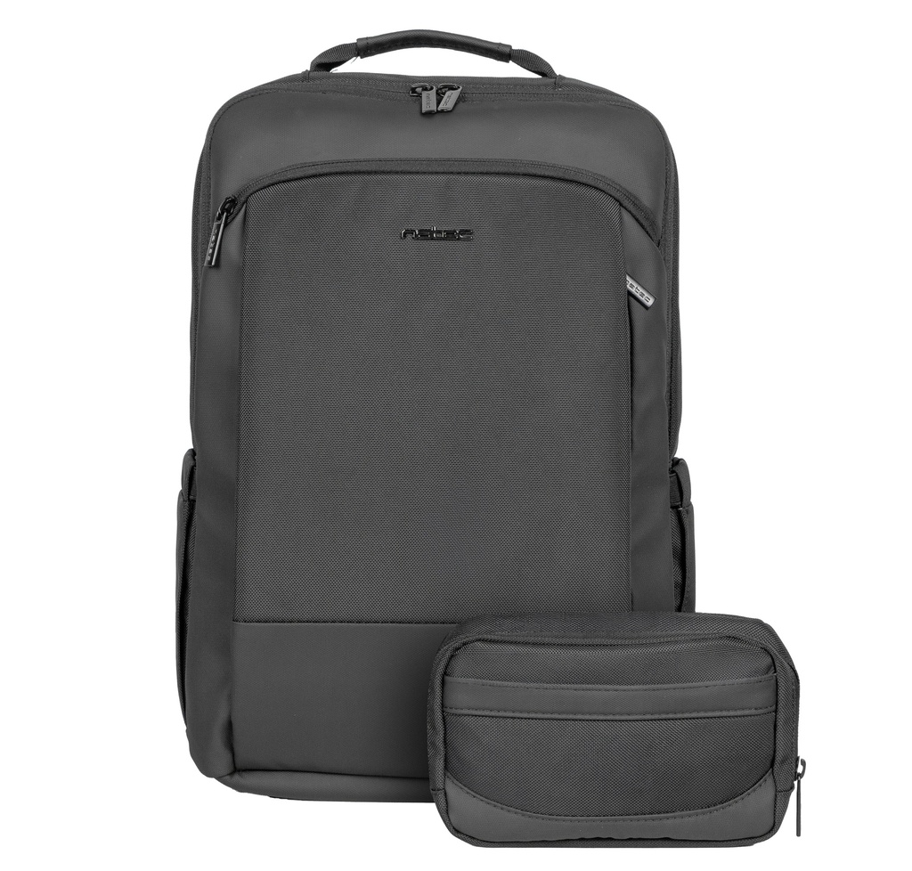 Natec Laptop Backpack 15.6'' 19L Black + Organiser KUDU PLUS