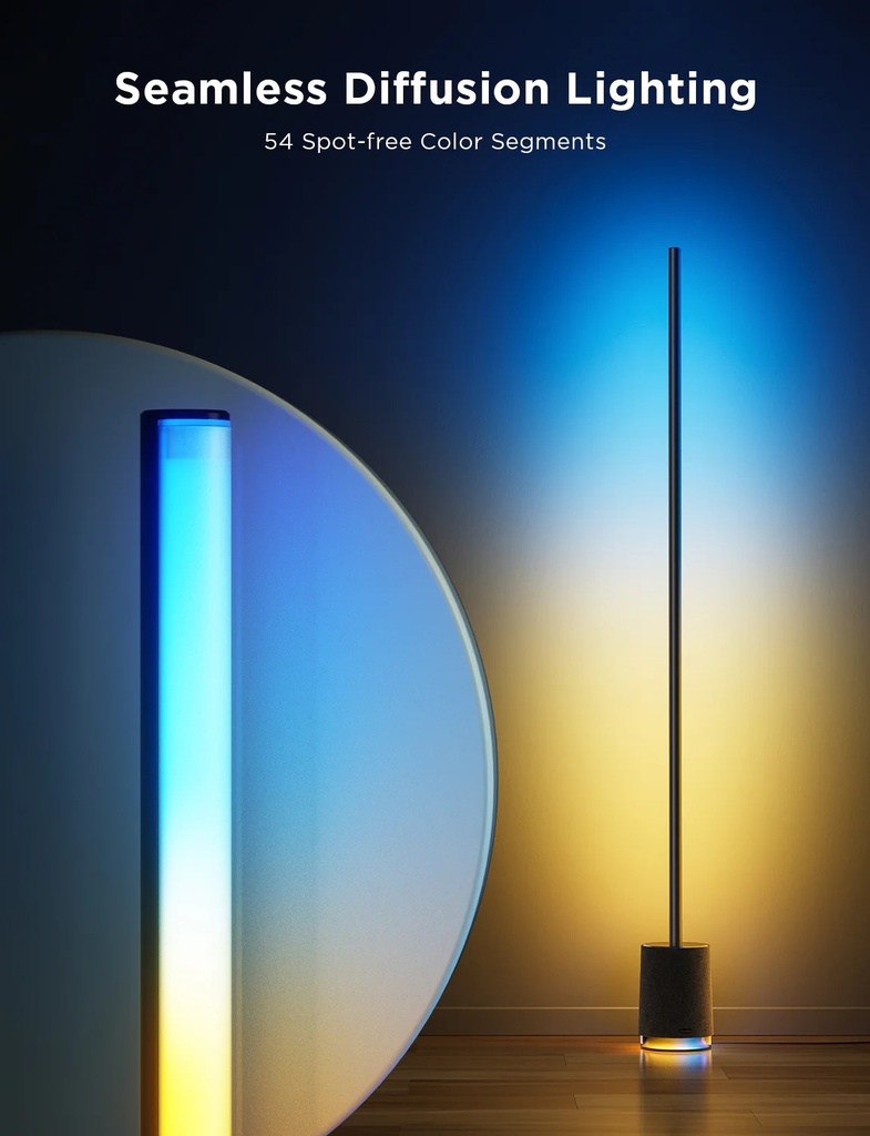 Govee Floor Lamp Pro Smart RGBICWW with Built-in Bluetooth Speaker H6079