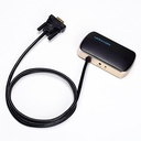 Vention VGA Splitter 2-Port with Power & VGA Cable 1.0m DBABF