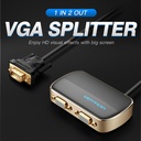 Vention VGA Splitter 2-Port with Power & VGA Cable 1.0m DBABF