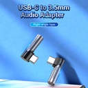 Vention USB-C to 3.5mm Female Right Angle Adaptor BGWH0
