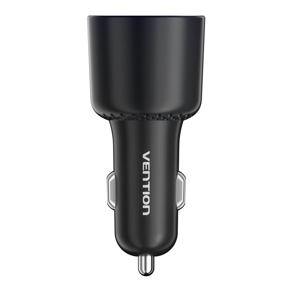 Vention Charger Car 165W 2xUSBC 1xUSBA 100W Max Black FFPB0