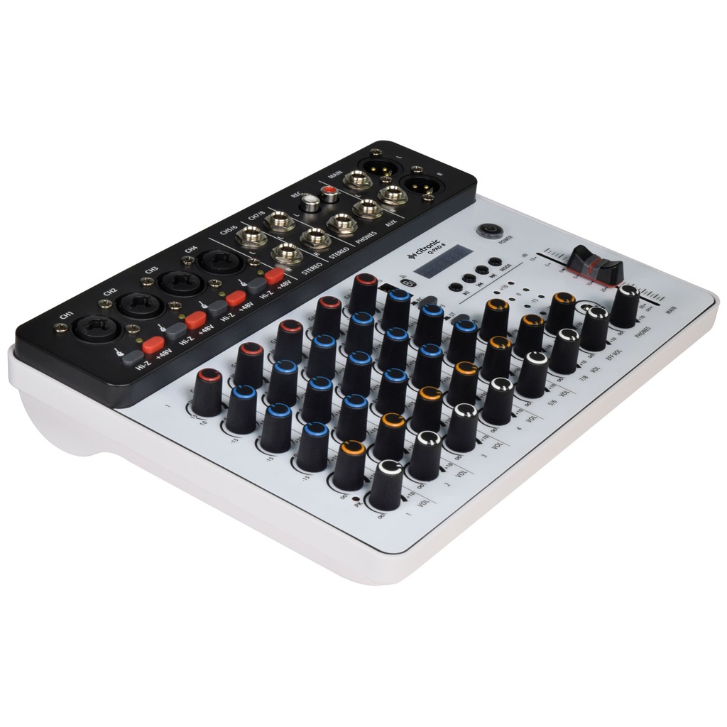 Citronic QPAD-8 Studio Mixer 4ch BT/USB Play-Rec 170.818UK