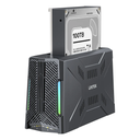 Unitek USB-C NVME/PCIe/SATA/HDD 10Gbps RGB Docking Station S1234B