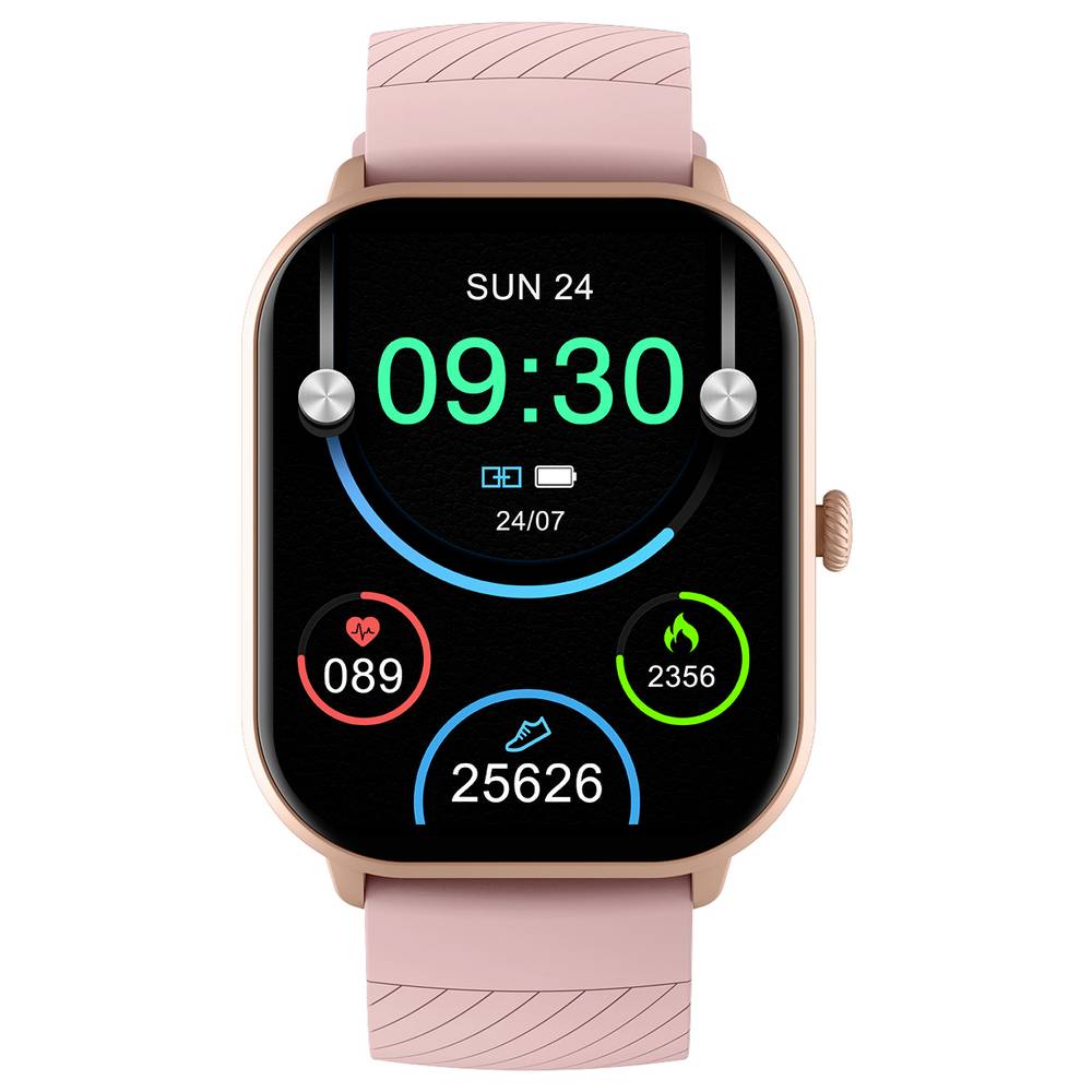 Denver Smartwatch with Call Function, Blood Pressure, SWC-187RO Rose