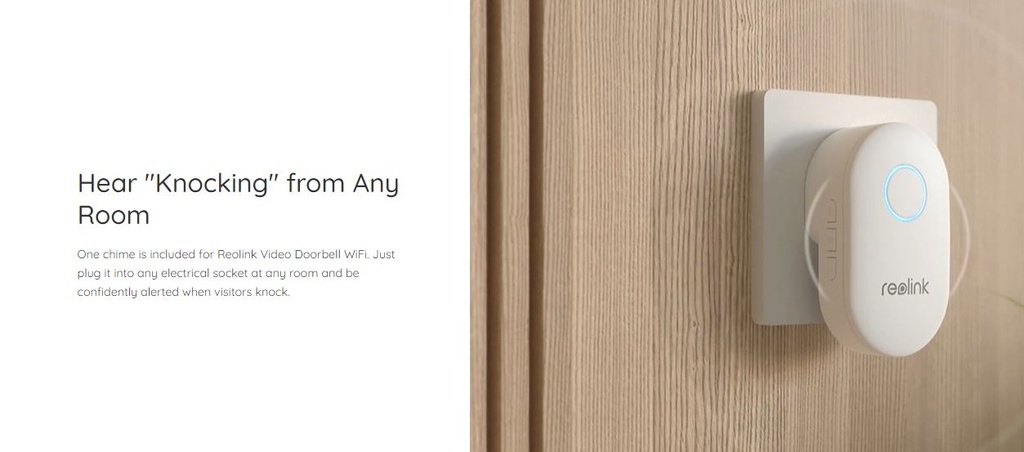 Reolink WIFI Video Doorbell 5MP black (D340W)