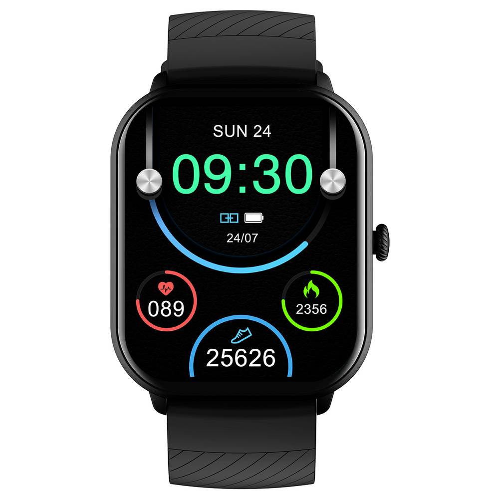 Denver Smartwatch with Call  Function, Blood Pressure, SWC-187B Black