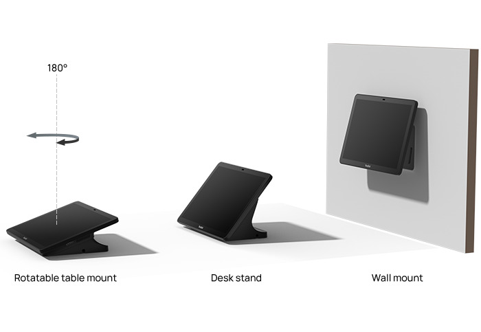 Yealink Bracket Mount Kit Tabletop, Wall & Rotatable Table Lock for CTP25 CTP25-Mounting-KIT