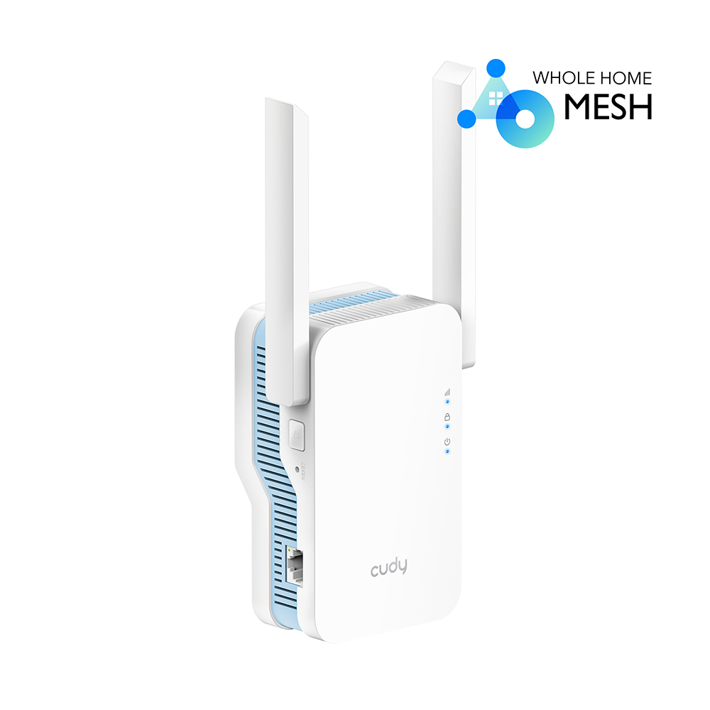 Cudy Range Extender AC1200 Wi-Fi 5 Dual Band Mesh RE1200 UK Plug