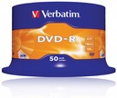 Verbatim DVD-R 4.7GB 16X 50-Pack Spindle Matt Silver 43548