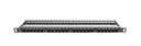 Lanberg Patch Panel 24-Port 0.5U 19" CAT6 UTP Black