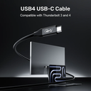 Unitek USB-C 4.0 M-M Cable 2.0m 240W+40G+8K60HZ C14100A v2