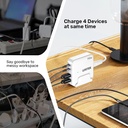 Unitek Charge Desktop 70W 4in1 GaN Charger White P1228AWH