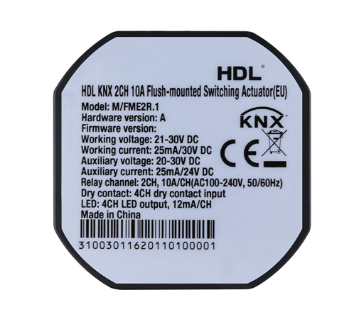 HDL Actuator 2CH 10A Flush-mounted
