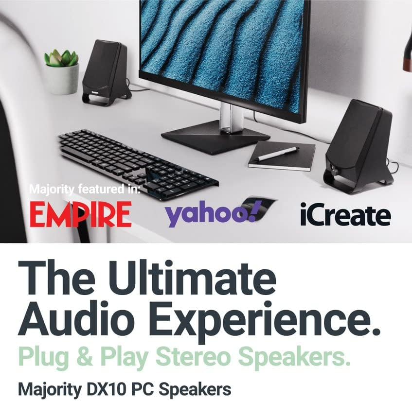 Majority DX 10 PC Speakers 10W 2.0 USB Powered