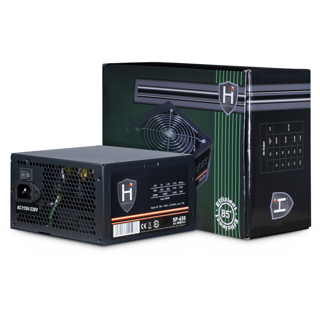 InterTech HiPower SP-650, 650W Power Supply