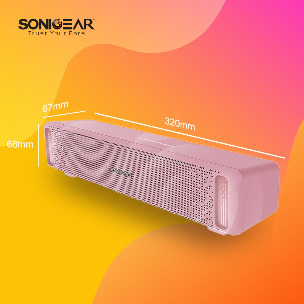 SonicGear SONICBAR U200 USB RGB Soundbar Black
