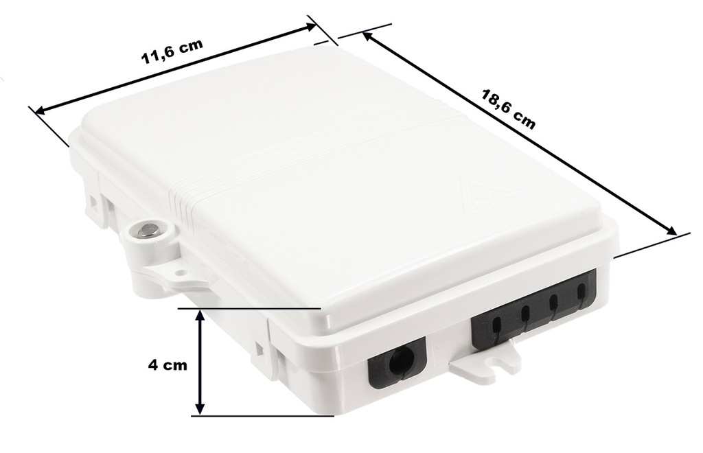 Opton Fiber Distribution Box 1 IN - 4 OUT IP65
