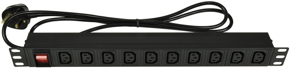Adastra 10-Gang IEC PDU Switched 1.8m 776.495UK