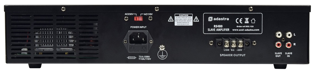 Adastra RS480 100V Slave Amplifier 480W 953.123UK