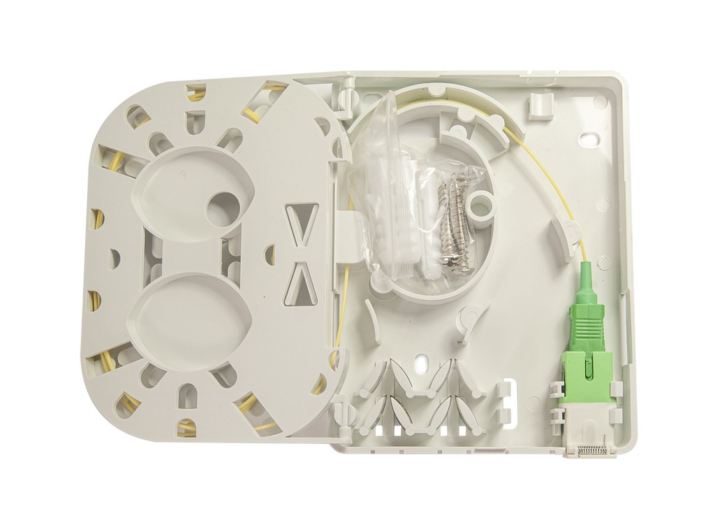 Opton Fiber Termination Box with SC Adapter & Pigtail