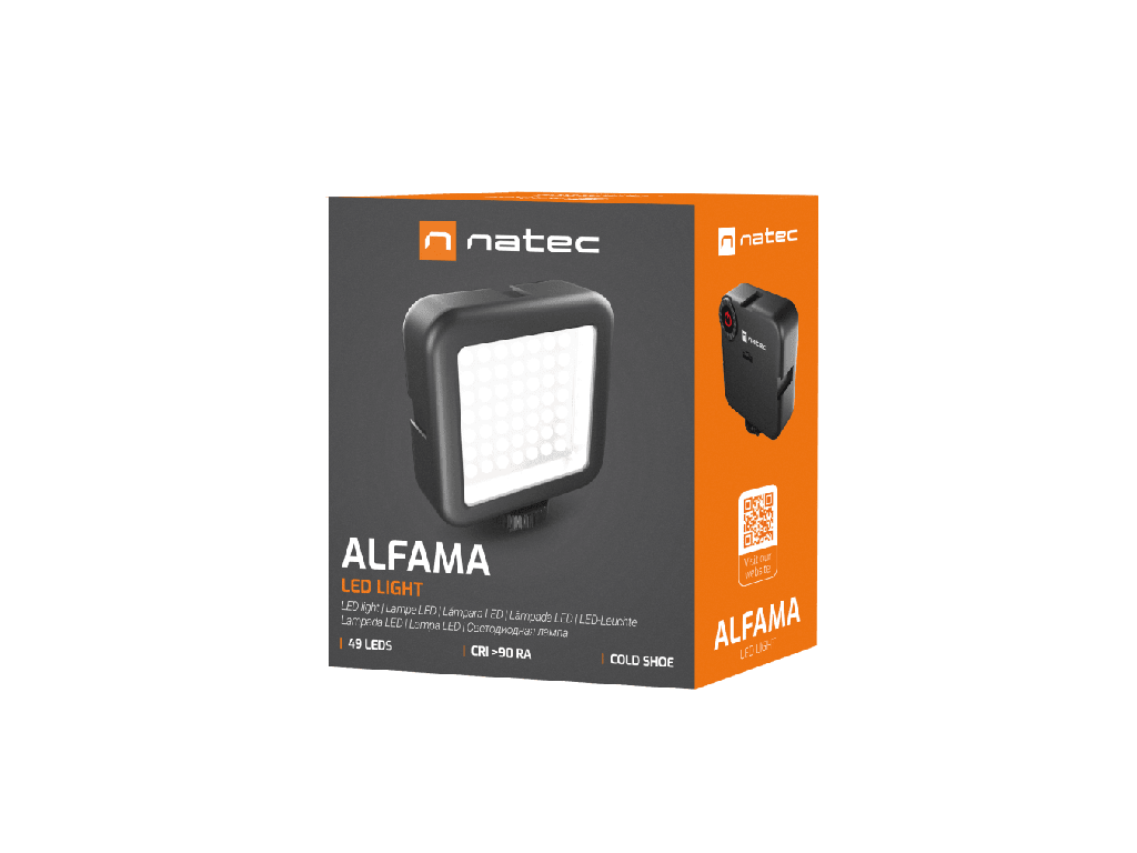 Natec ALFAMA 49xLEDs Versatile & Compact Photography Lamp for your Camera