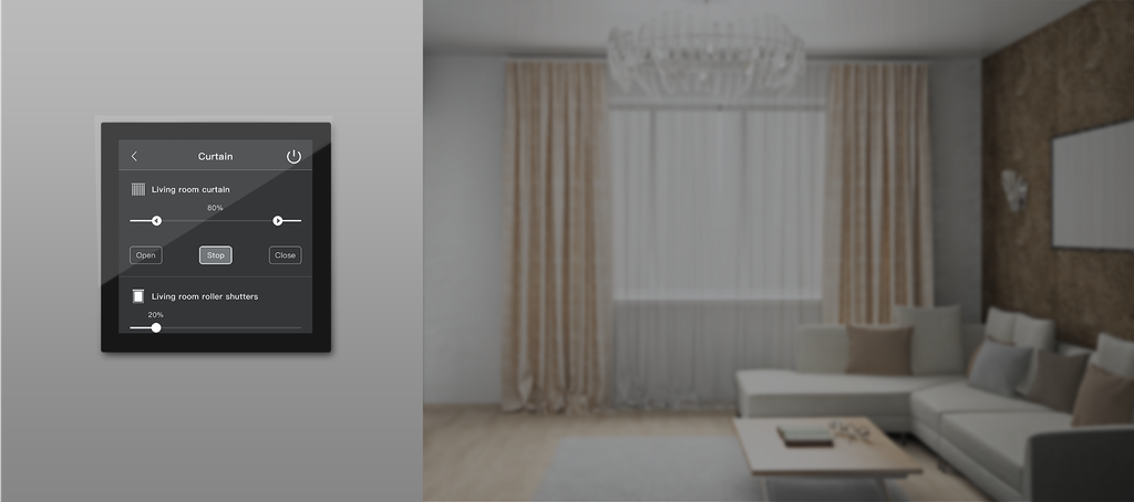 HDL Panel GRANITE Touch Display 4inch Black