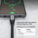 Unitek C14091ABK USB-C Cable PD100W 4K60Hz 2.0m