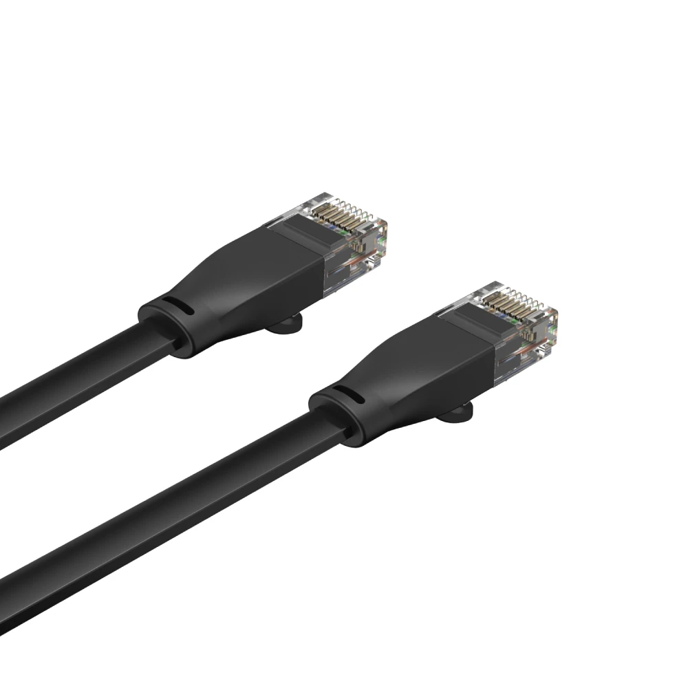 Unitek C1811GBK Flat Patch Cable CAT6 Black 3.0m