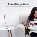 Vention IT Cable USB-A 3.0 M-F Extension Flat 3.0m Black VAS-A13-B300