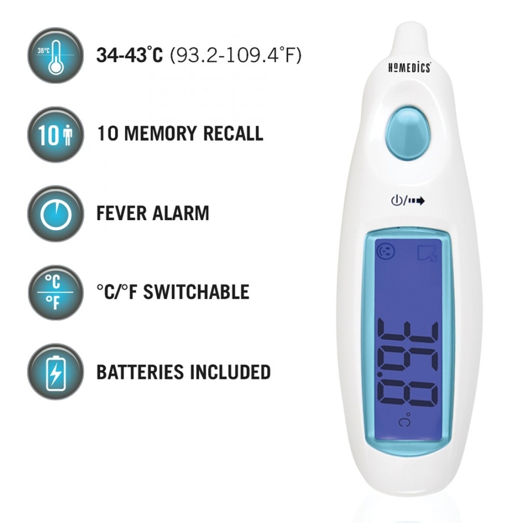HoMedics TE-101 Jumbo Display Ear Thermometer