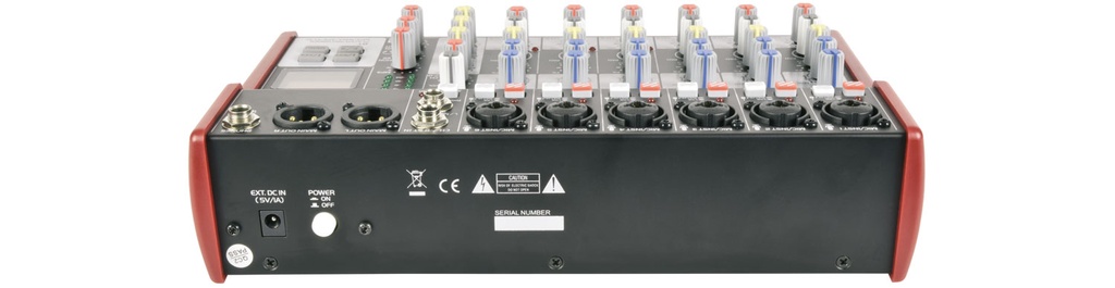Citronic CSM-8 Mixer 8ch/USB/BT Play-Rec 170.873UK