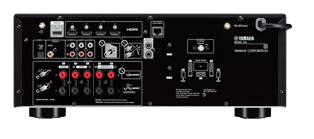 Yamaha RX-V4A 5.1 Network Receiver USB/BT/WIFI/FM