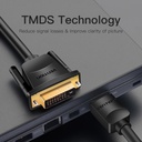 Vention HDMI Cable to DVI 24+1 BiDirection 1.0m ABFBF