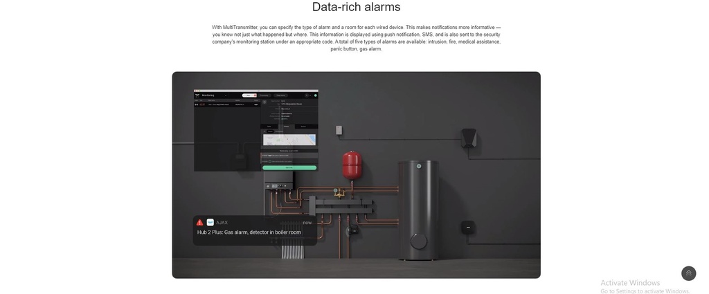 AJAX MultiTransmitter Wireless Integration