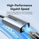Vention Converter USB-A to Gigabit LAN Aluminium Grey CEZHB