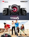 SonicGear Titan5 2.1 PC Speakers BT/USB/FM/LED 40W