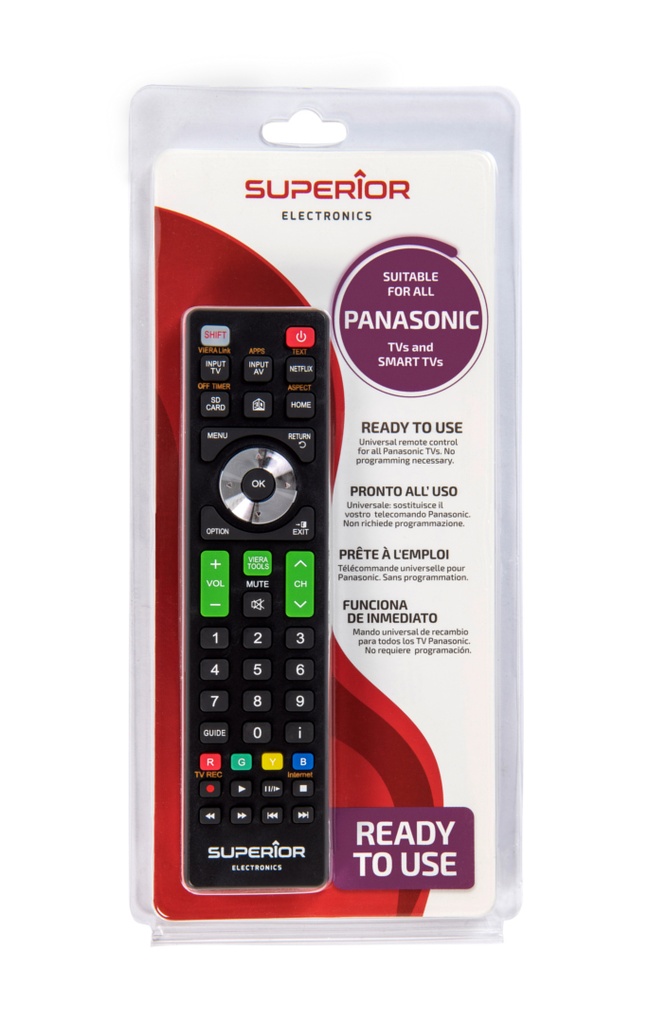 Superior Panasonic Smart TV Replacement Remote Control