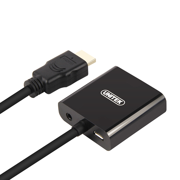 Unitek Y-6333 HDMI to VGA+Audio Converter with Power Port