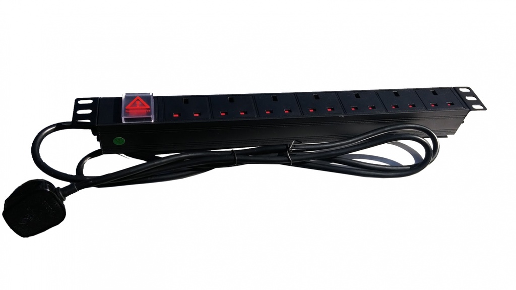 DigitMX NETPRO NP-CPDU7 1U 7-ways PDU 13A with Switch