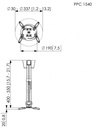 Vogels PPC1540 Projector Ceiling Support 15kg 40-55cm